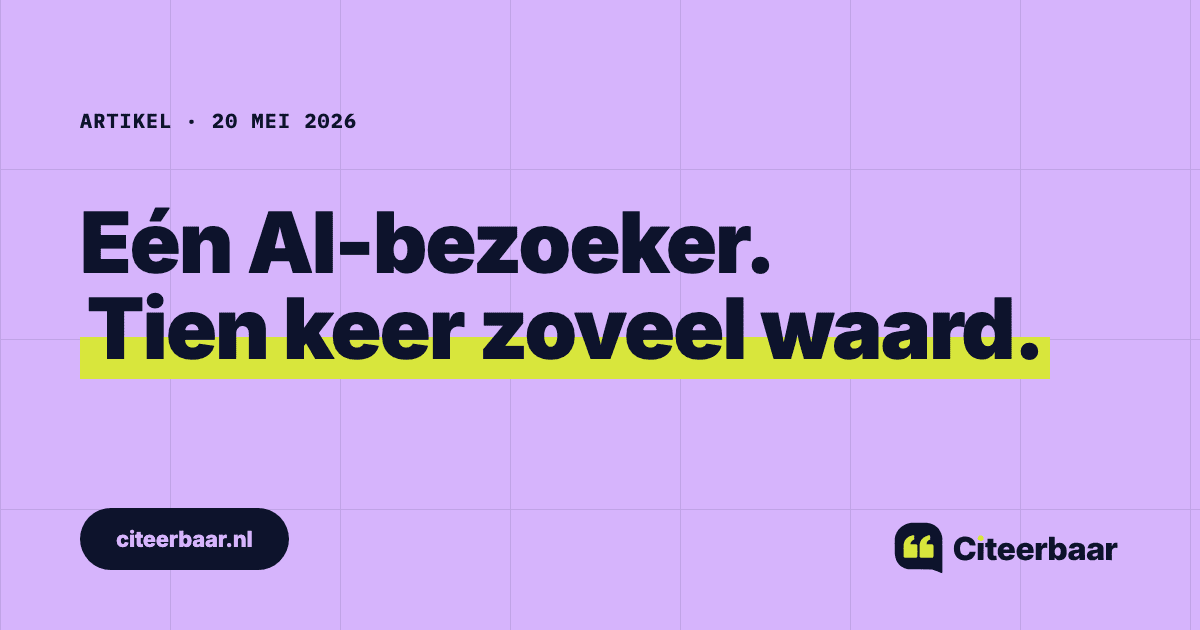 Eén bezoeker uit ChatGPT is meer waard dan tien uit Google