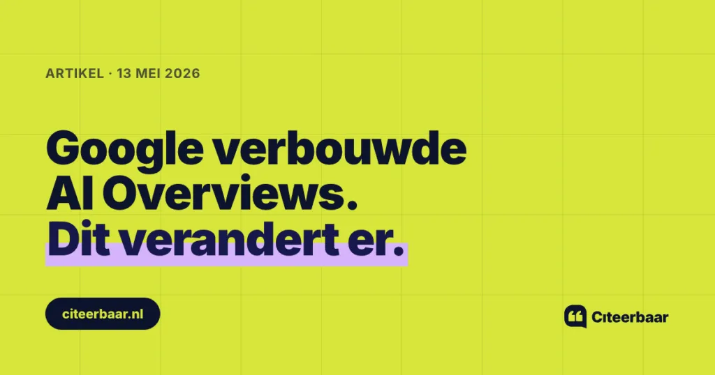 Google verbouwde AI Overviews in mei 2026. Dit verandert er voor je website.